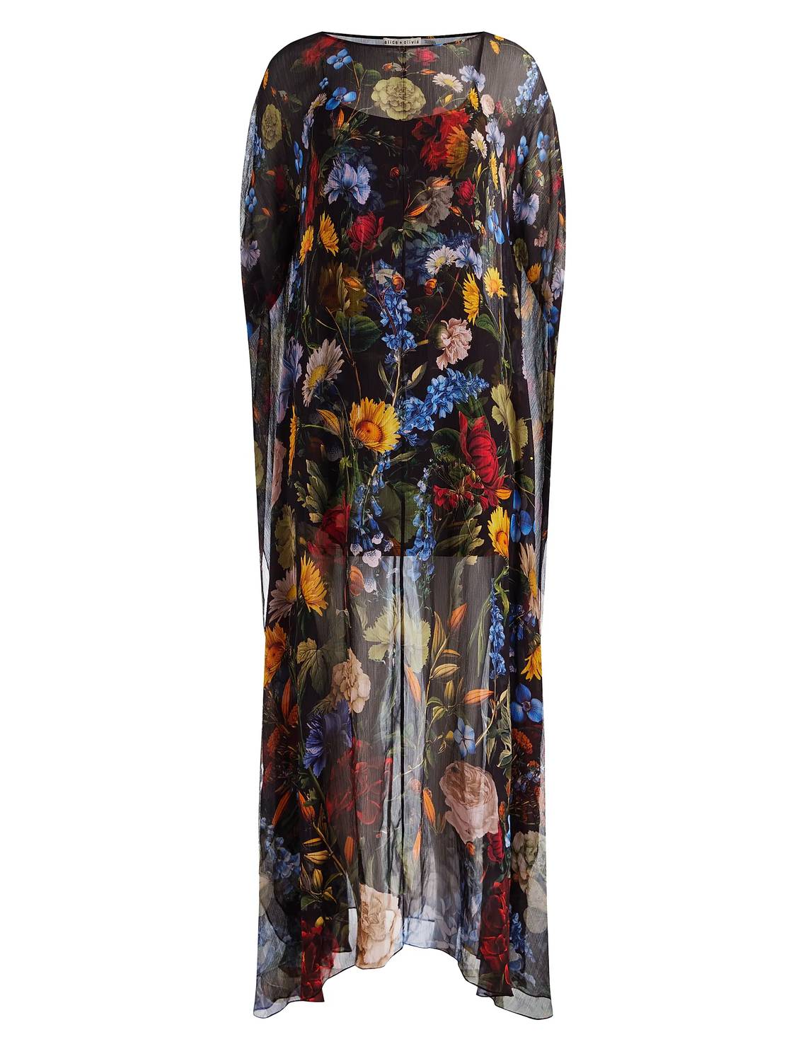 Alice + Olivia - Linn Cape Maxi Dress