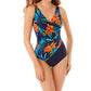 Miraclesuit - Samoan Sunset Oceanus Surplice One Piece Swimsuit