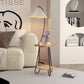 Petal Shape Accent Side Table - Acacia Wood