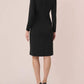Adrianna Papell - Jersey And Satin Short Sheath Tuxedo Dress