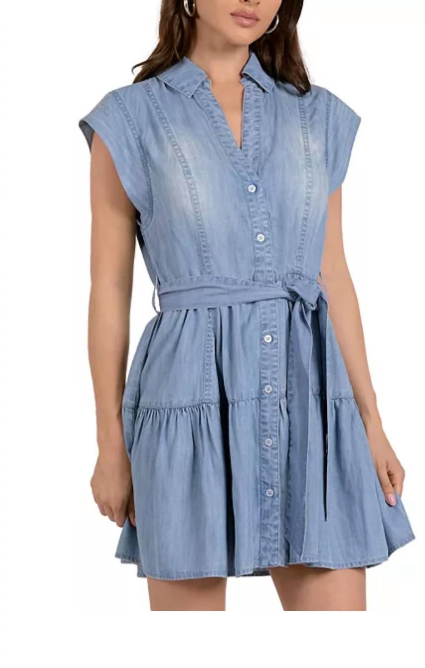 Elan - Women's Collared Mini Dress