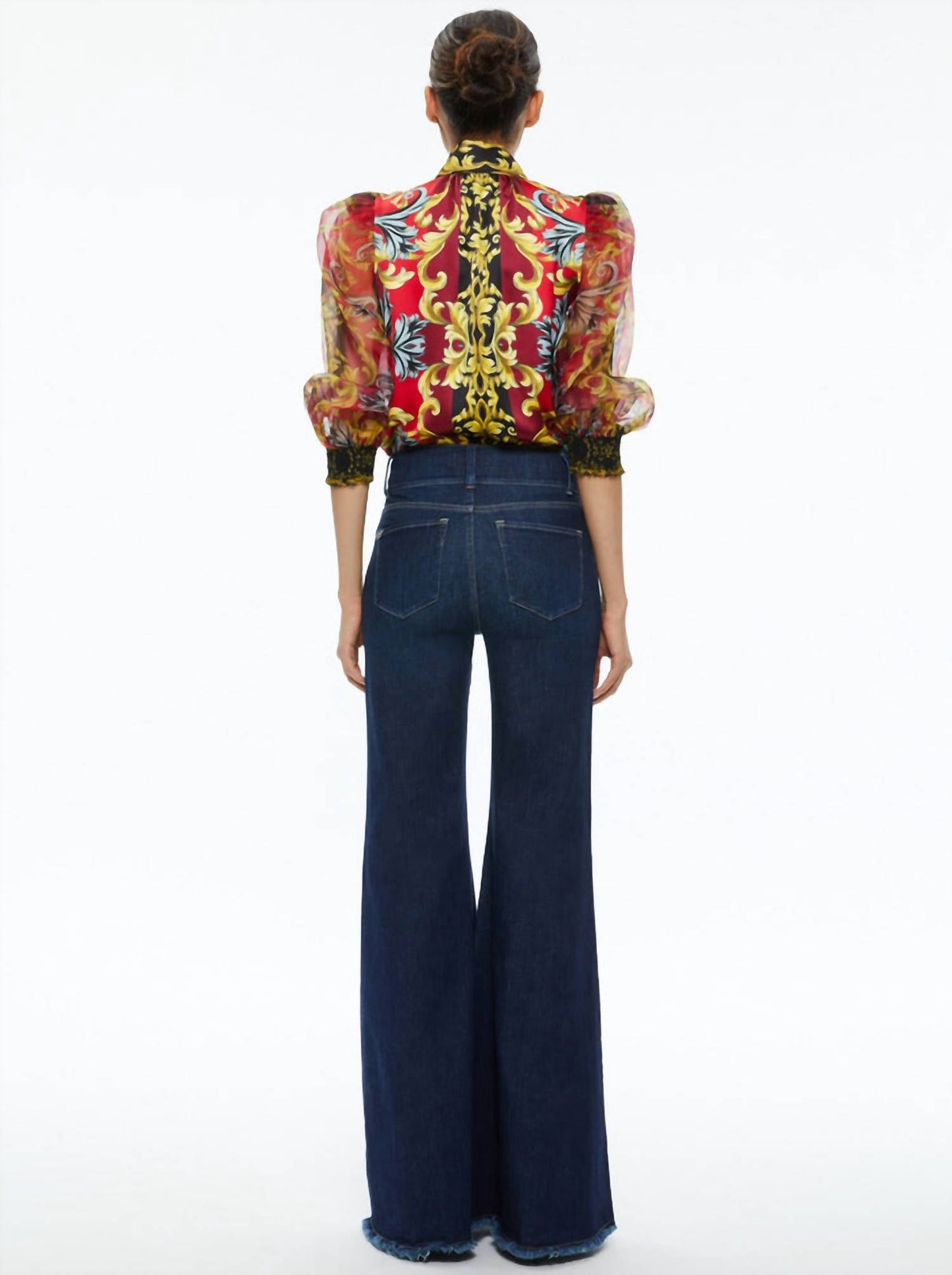 Alice + Olivia - Brentley Tie Neck Blouse