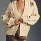 Aaron & Amber - 3D Chunky Flower Cardigan