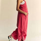 Davi & Dani - Ruched Side Seam Jumpsuit