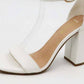 Bamboo - Women's Chunky Heel One Band Ankle Strap Sandals