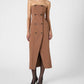 French Connection - AZRA TWILL STRAPLESS MIDI DRESS
