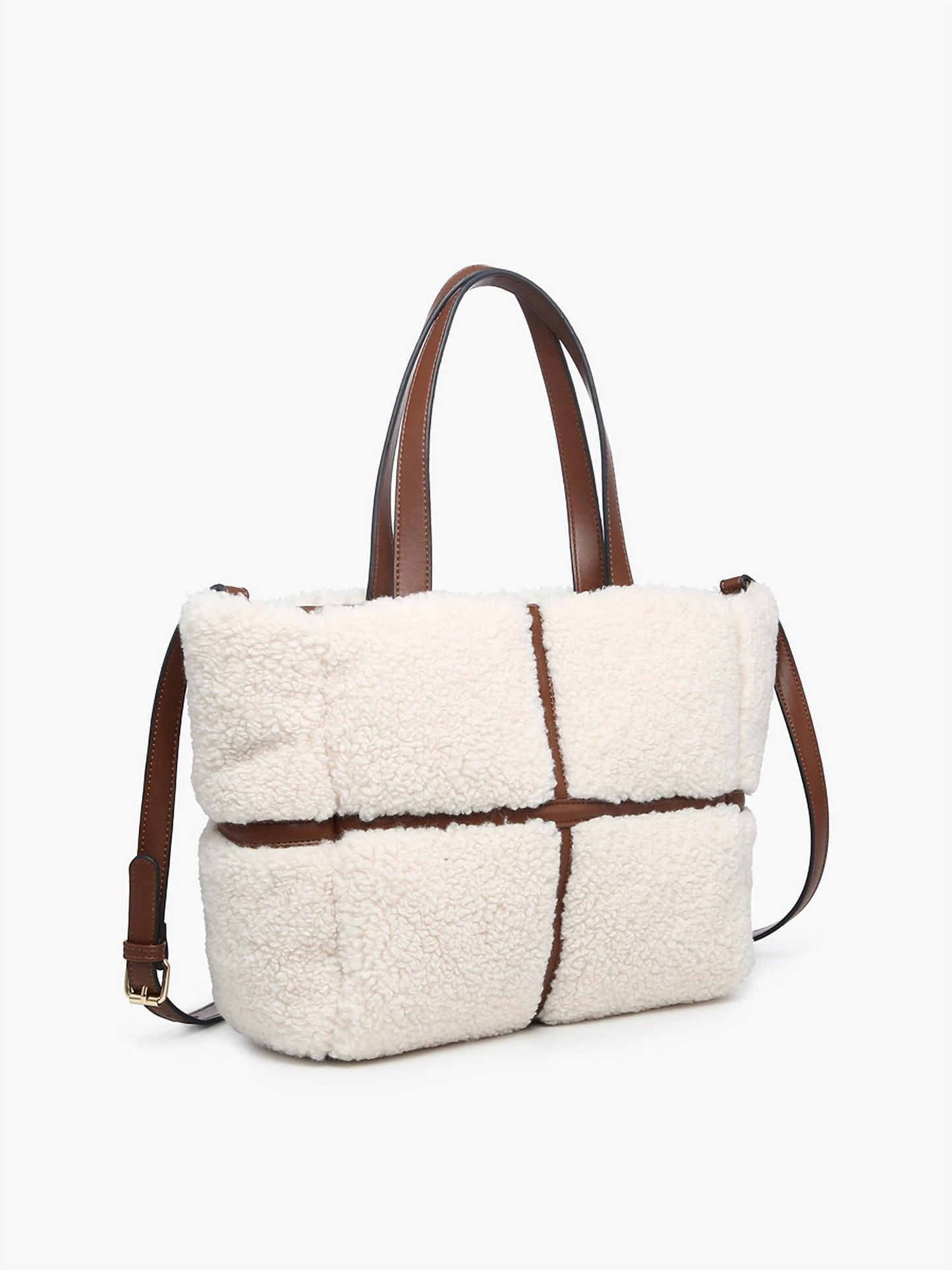 Jen & Co. - Women's Marlene Luxe Sherpa Tote Bag