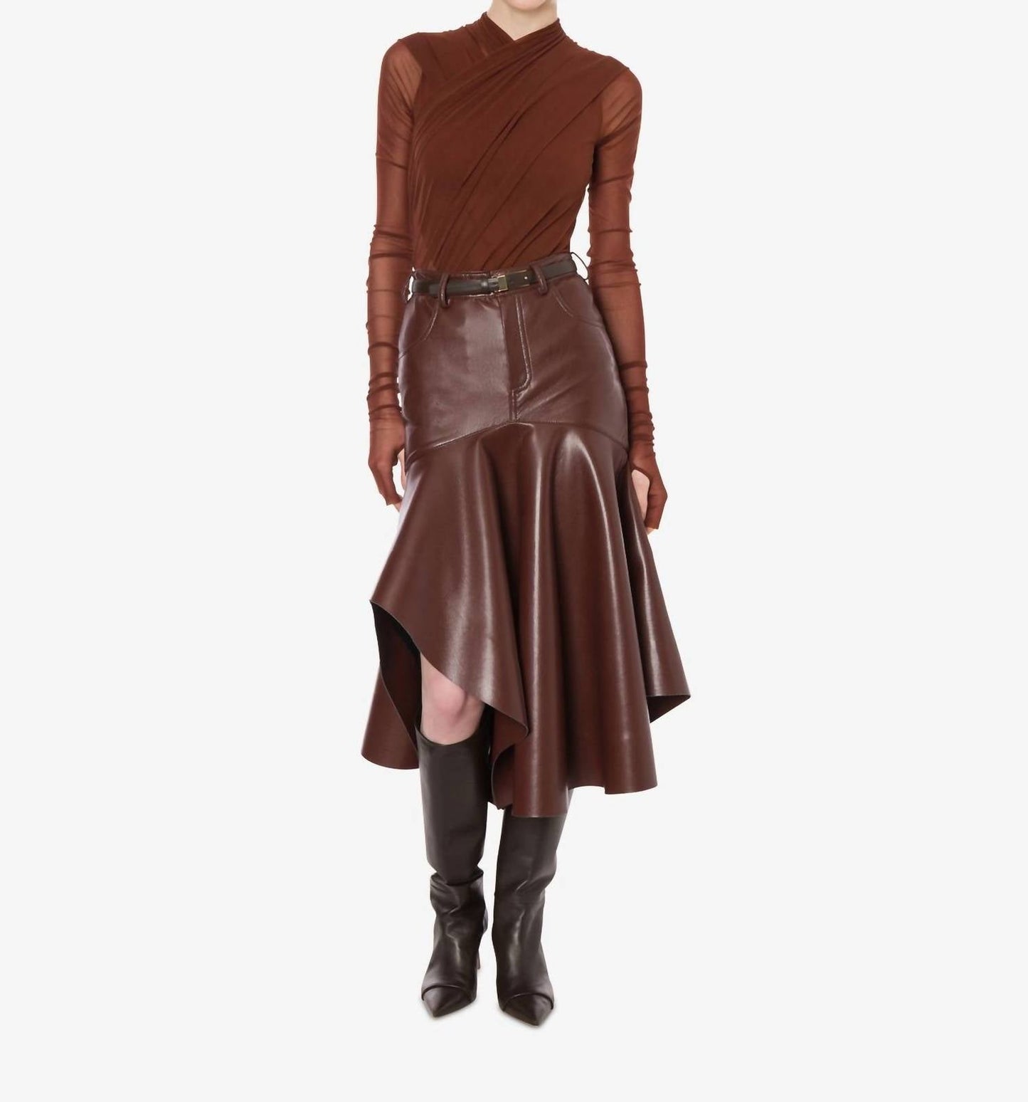 Philosophy Di Lorenzo Serafini - Wrapped Stretch Tulle Bodysuit