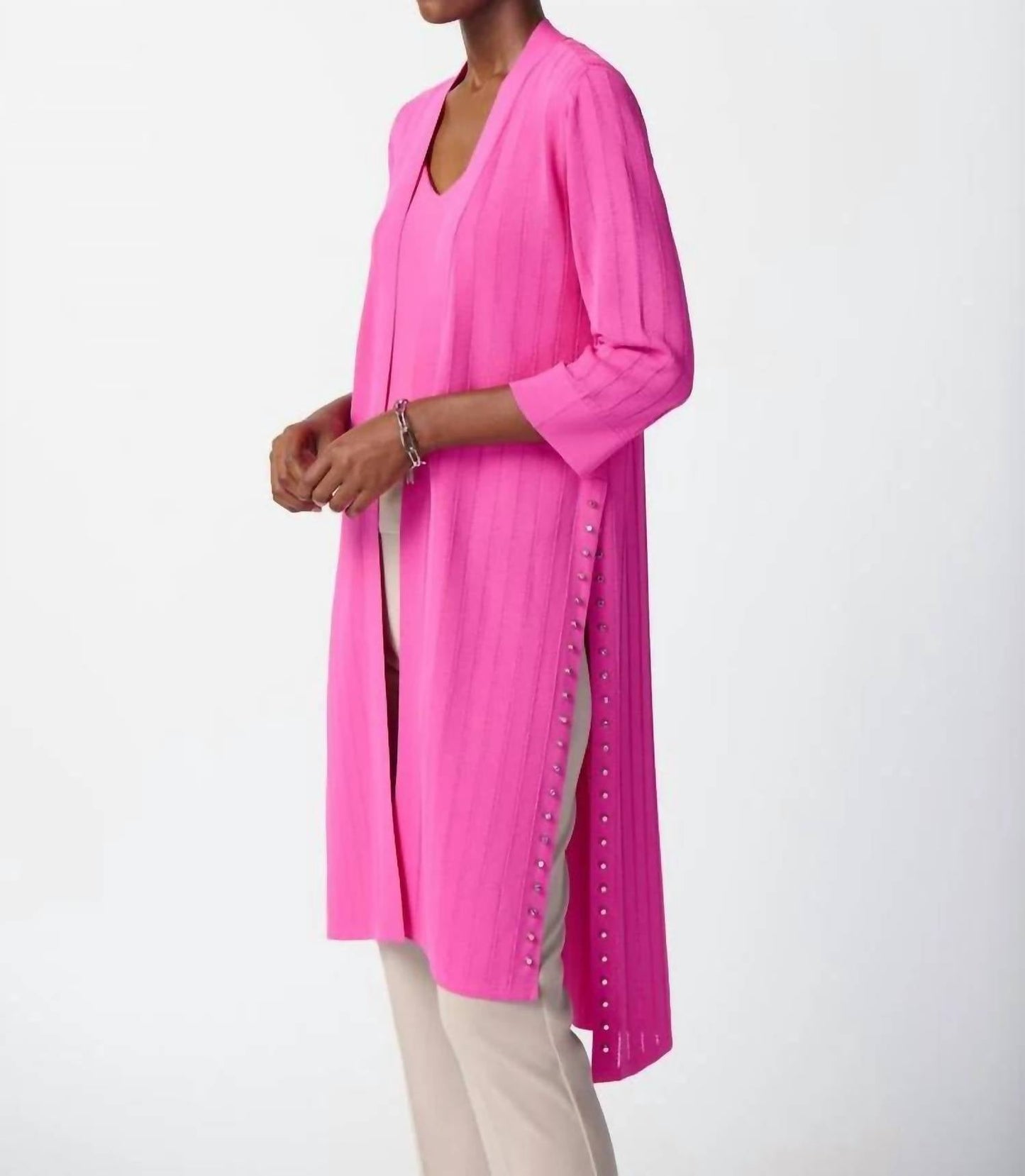 Joseph Ribkoff - Rib Knit Coverup Cardigan