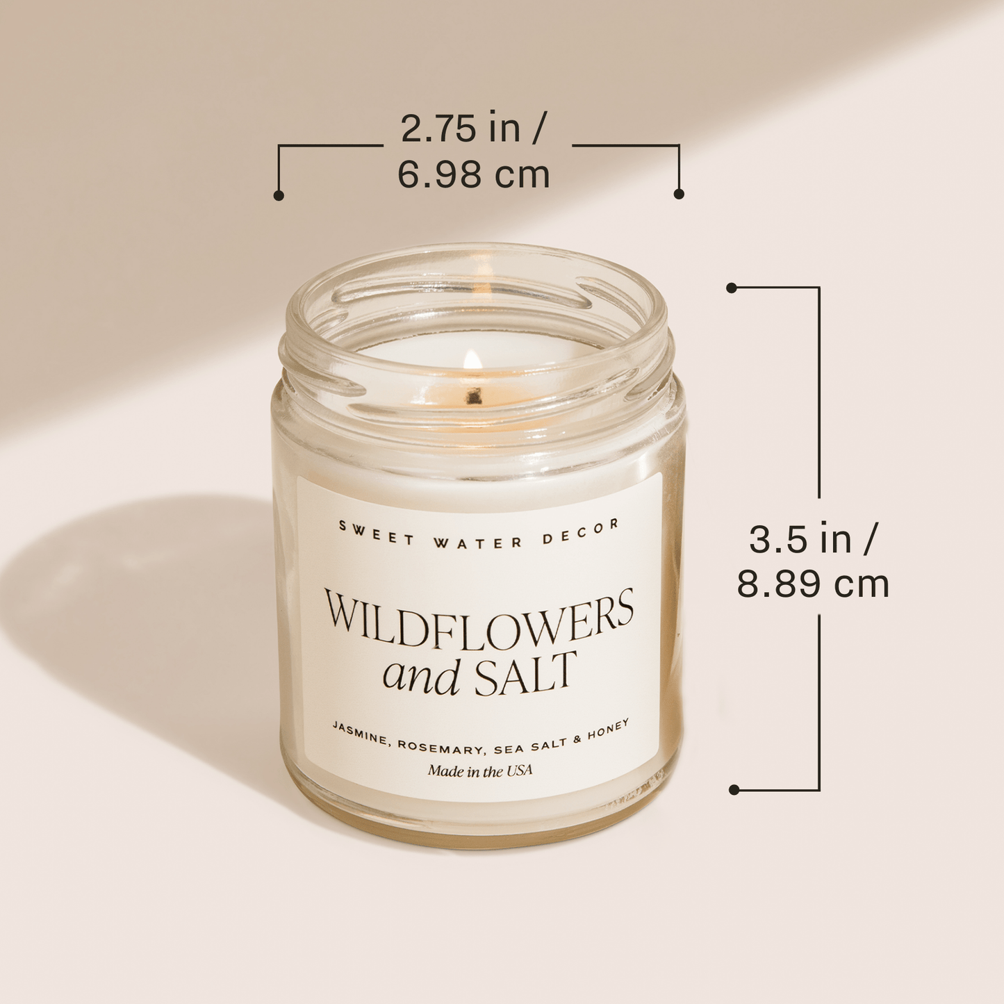 Let It Snow Soy Candle - Patterned 9 oz Clear Jar