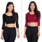 Halftee Lightweight 3/4 Sleeve Layering Tops, 2-Pack