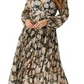 Astr the Label Ayana Floral Pleated Long Sleeve Maxi Dress