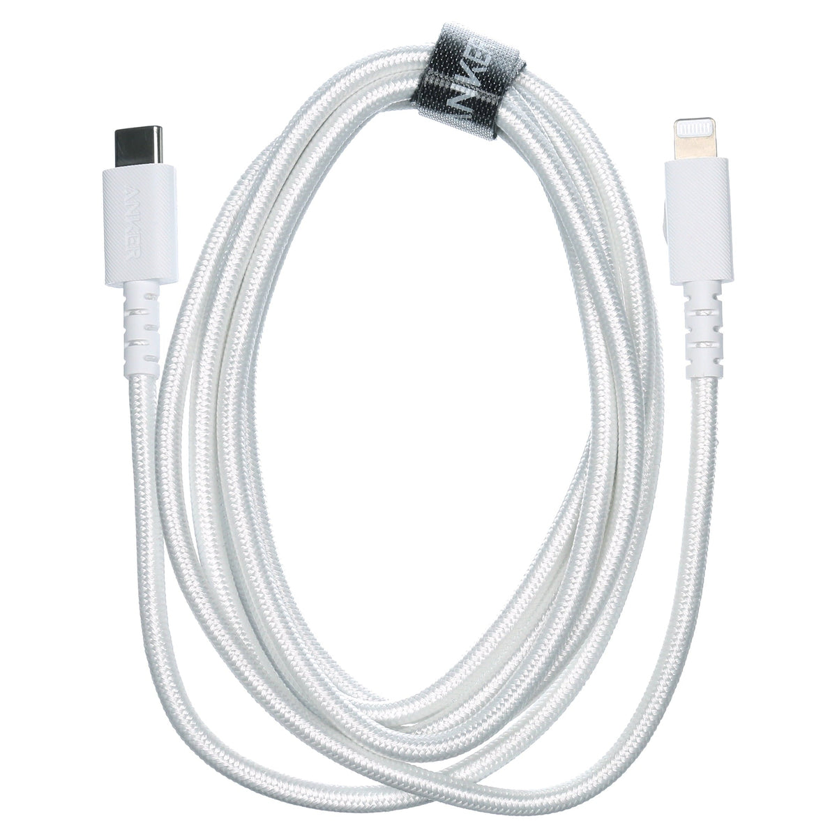 एन्कर पावरलाइन सेलेक्ट + USB-C केबल लाइटनिंग कनेक्टर के साथ, 6 फ़ीट, Apple MFi सर्टिफाइड - सफ़ेद