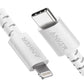 एन्कर पावरलाइन सेलेक्ट + USB-C केबल लाइटनिंग कनेक्टर के साथ, 6 फ़ीट, Apple MFi सर्टिफाइड - सफ़ेद