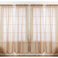 J&V TEXTILES 4-Pack Value: Solid Sheer Window Curtain Panels