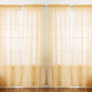 J&V TEXTILES 4-Pack Value: Solid Sheer Window Curtain Panels