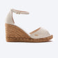 Aiguafreda Canvas Espadrille Sandal Wedges