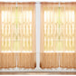 J&V TEXTILES 4-Pack Value: Solid Sheer Window Curtain Panels