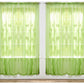 J&V TEXTILES 4-Pack Value: Solid Sheer Window Curtain Panels