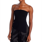Lucy Paris Strapless Knit Top Black Size L