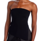 Lucy Paris Strapless Knit Top Black Size L