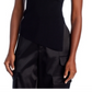 Lucy Paris Strapless Knit Top Black Size L