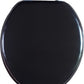 J&V Textiles Soft Round Toilet Seat With Easy Clean & Change Hinge, Padded