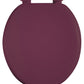 J&V Textiles Soft Round Toilet Seat With Easy Clean & Change Hinge, Padded