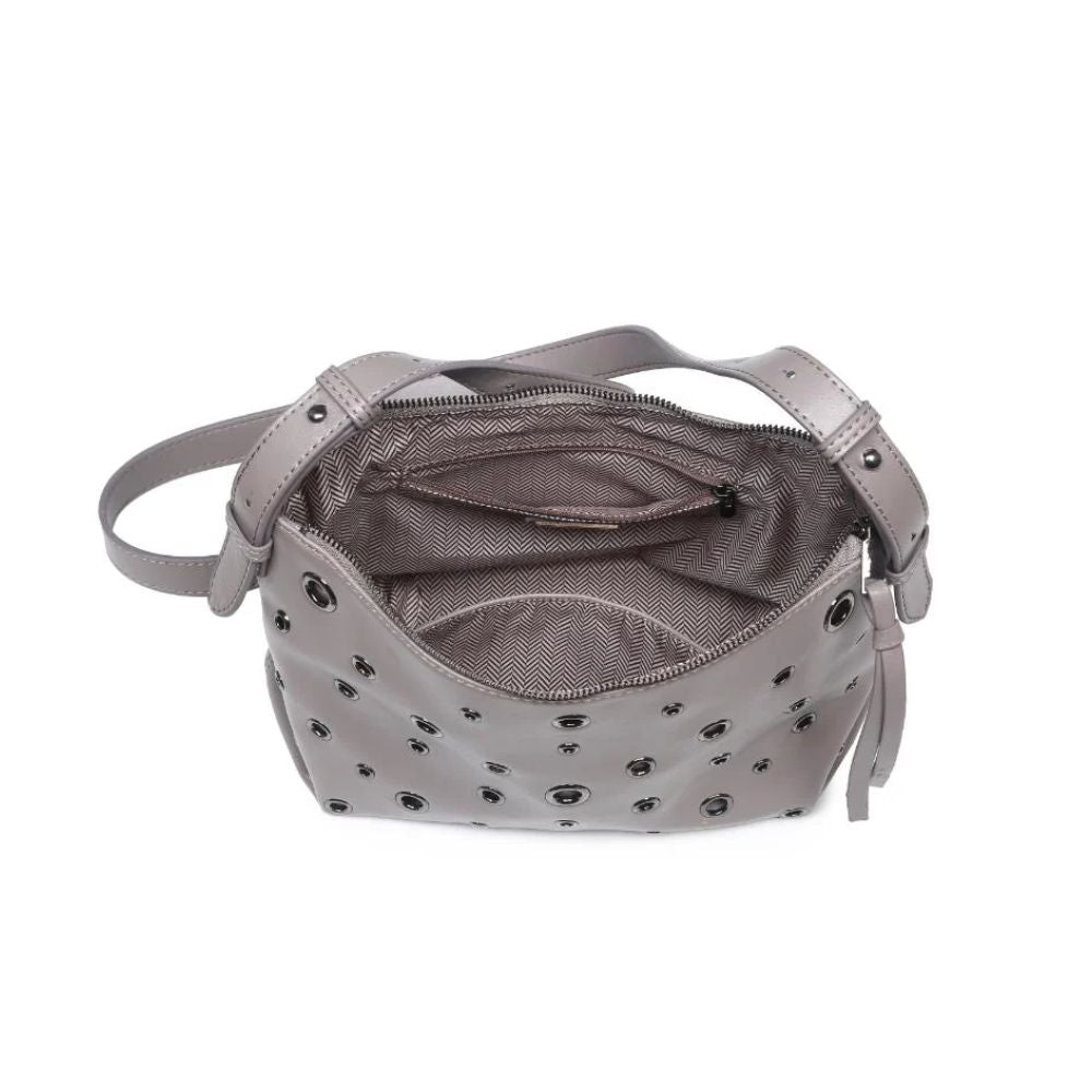 Urban Expressions Taran Grommeted Faux Leather Crossbody Bag