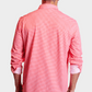 Swiss Check Long Sleeve Tech Shirt - Red