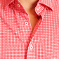 Swiss Check Long Sleeve Tech Shirt - Red