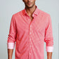 Swiss Check Long Sleeve Tech Shirt - Red