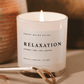 Relaxation Soy Candle - White Jar - 11 oz