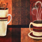 2-Pack Premium Comfort Kitchen Mats (Cafe Moderno Dahlia)