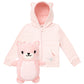 Cubcoats Kids Transforming 2 in 1 Kali Zip up Unisex Pink