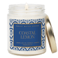 Coastal Lemon Soy Candle - Clear Patterned Jar - 9 oz