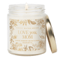 Love You, Mom Soy Candle - Clear Patterned Jar - 9 oz