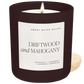 Driftwood and Mahogany Soy Candle - Brown Matte Jar - 15 oz