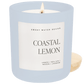Coastal Lemon Soy Candle - Blue Matte Jar - 15 oz