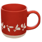 Holly 14 oz Red Stoneware Coffee Mug
