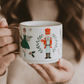 Nutcracker 14 oz Gold Handle Coffee Mug