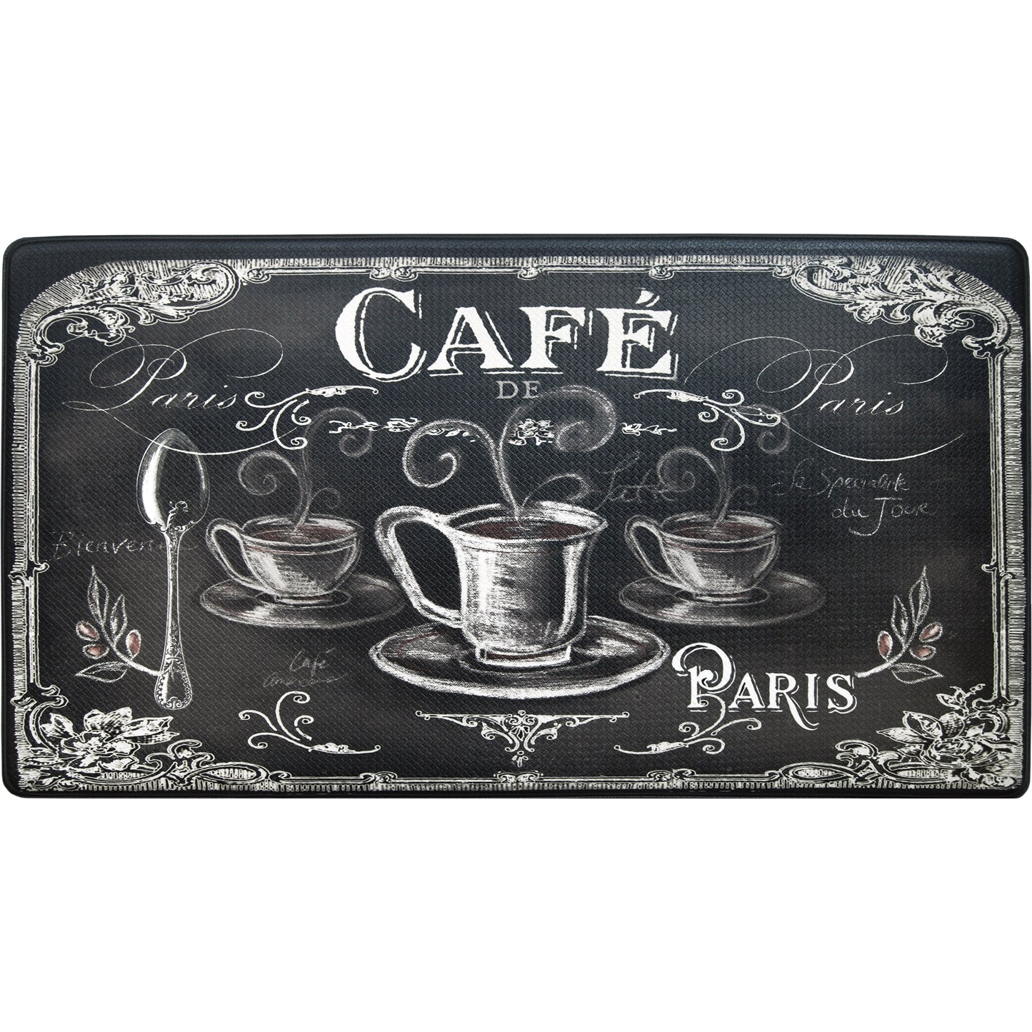 Oversized 20"x36" Feel at Ease Anti-Fatigue Kitchen Mat (Cafe)