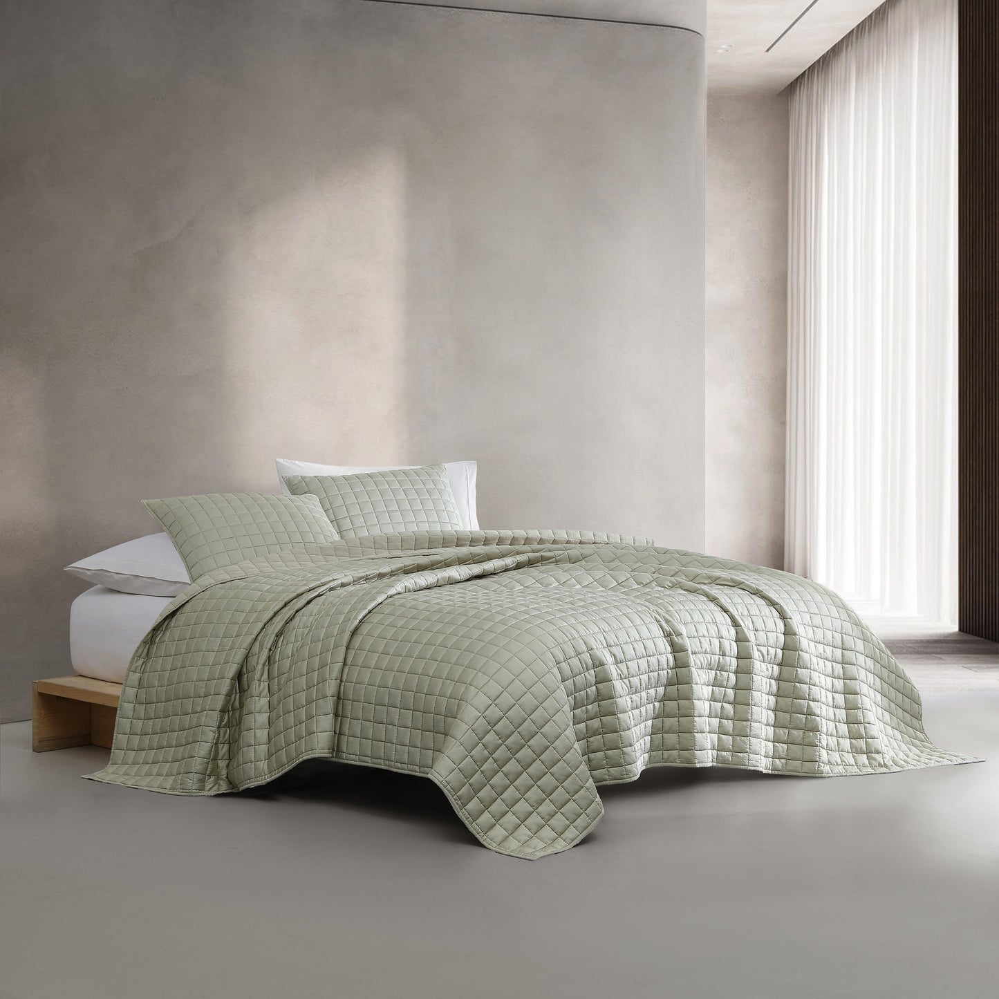 Calvin Klein Tencel Solid Reversible Quilt Set