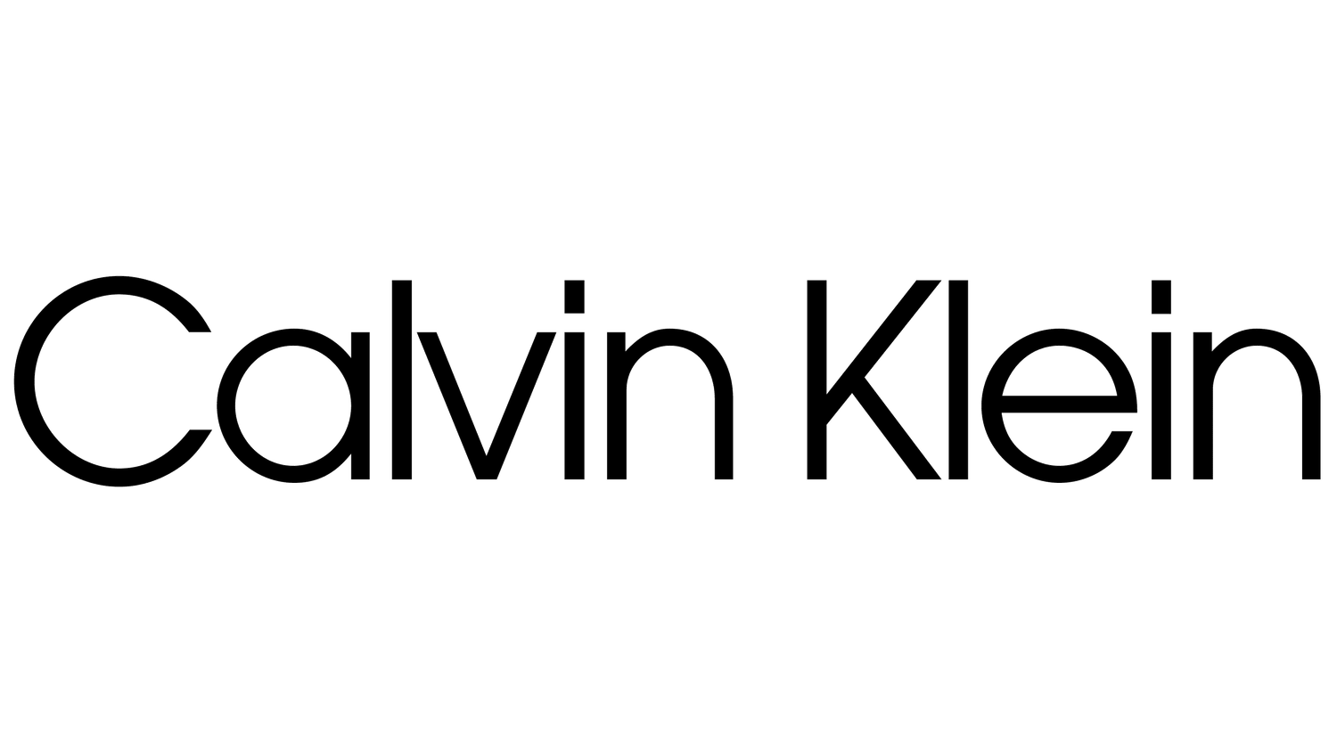 Calvin Klein logo on a green background