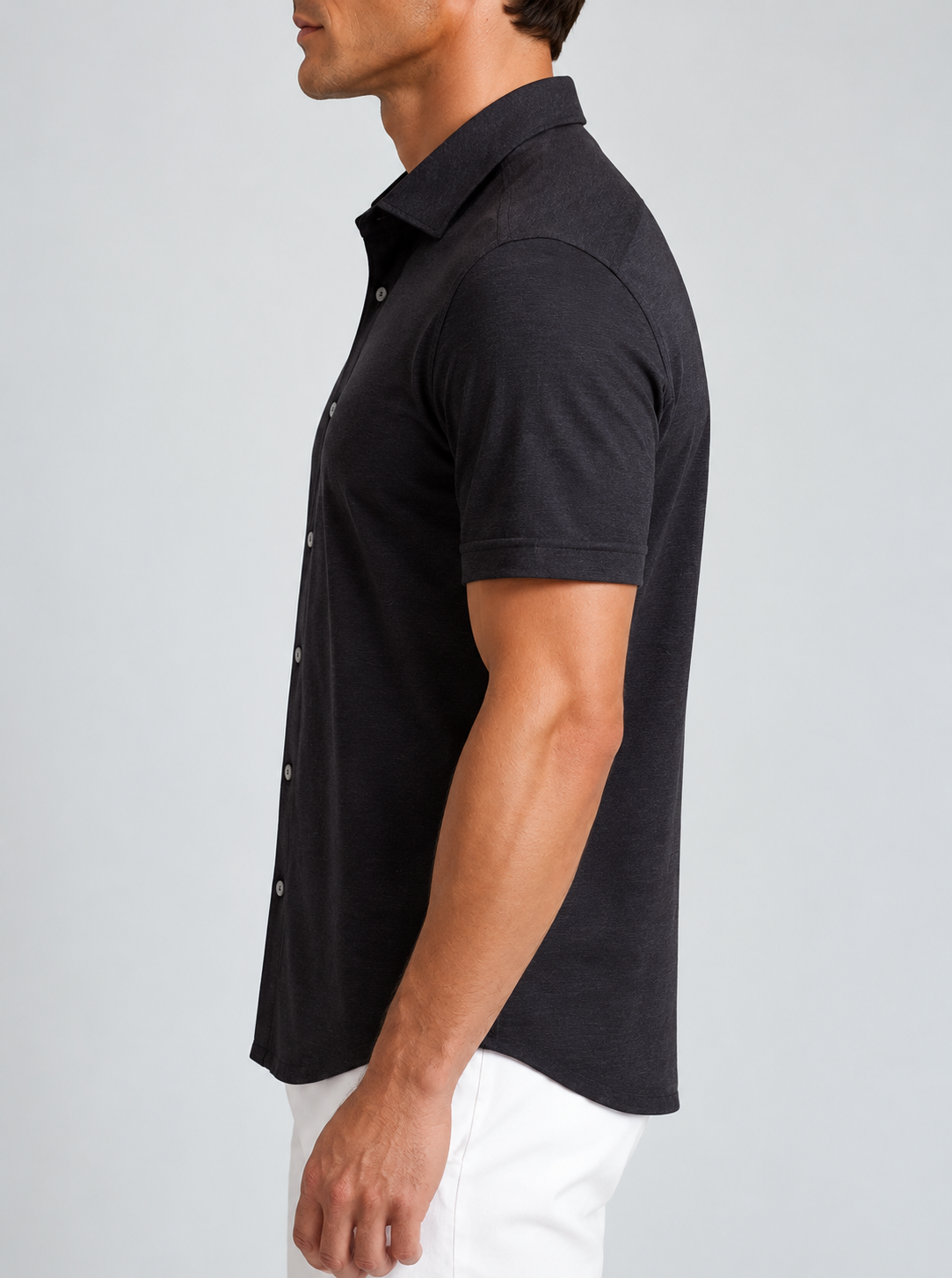 'Single Shot' Short Sleeve Shirt - Black
