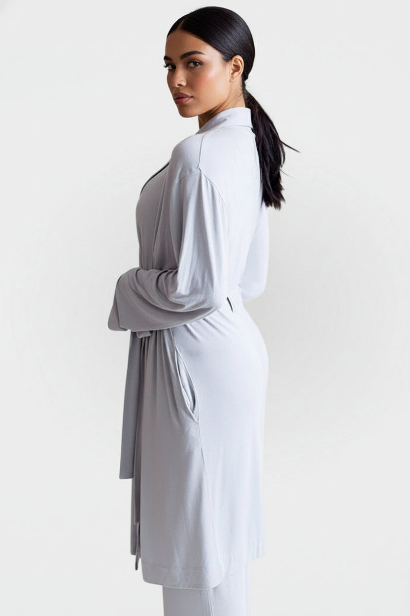 Collagen Lounge Robe - Black