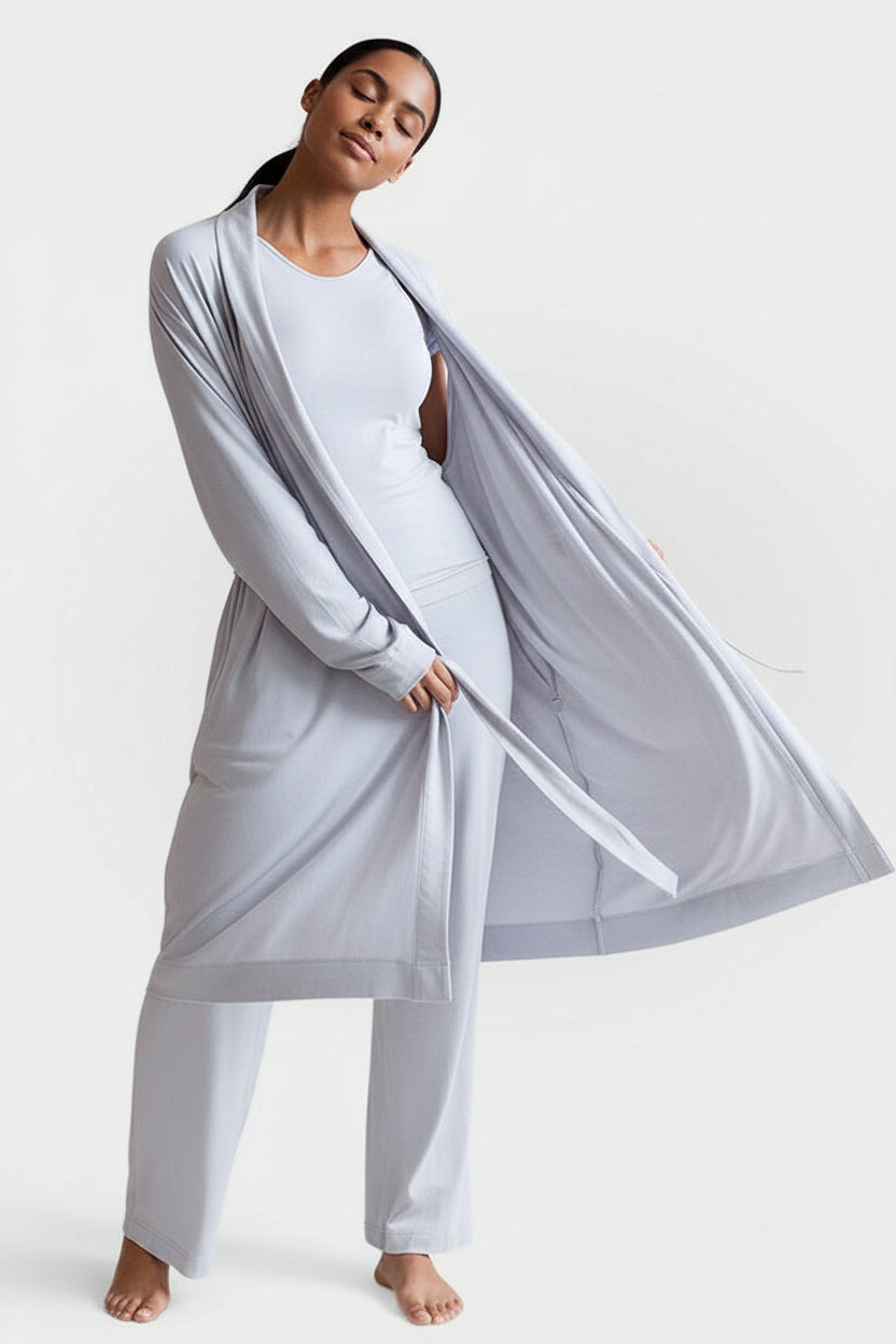 Collagen Lounge Robe - Black