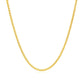 14k Yellow Gold Round Wheat Chain 1.5mm