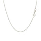 14k White Gold Diamond-Cut Bead Chain 1.0mm