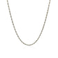 10k White Gold Solid Diamond Cut Rope Chain 1.5mm